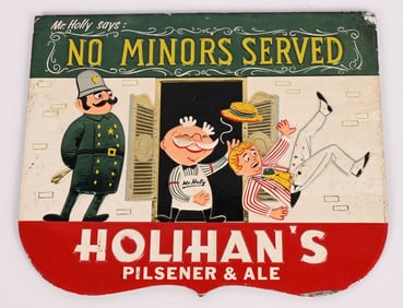 HOLIHAN'S PILSNER ALE FOIL SIGN