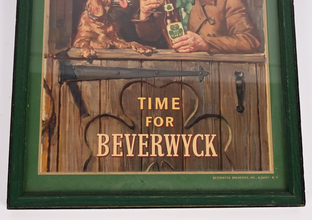 BEVERWYCK BEER FRAMED ADVERTISEMENT - 3