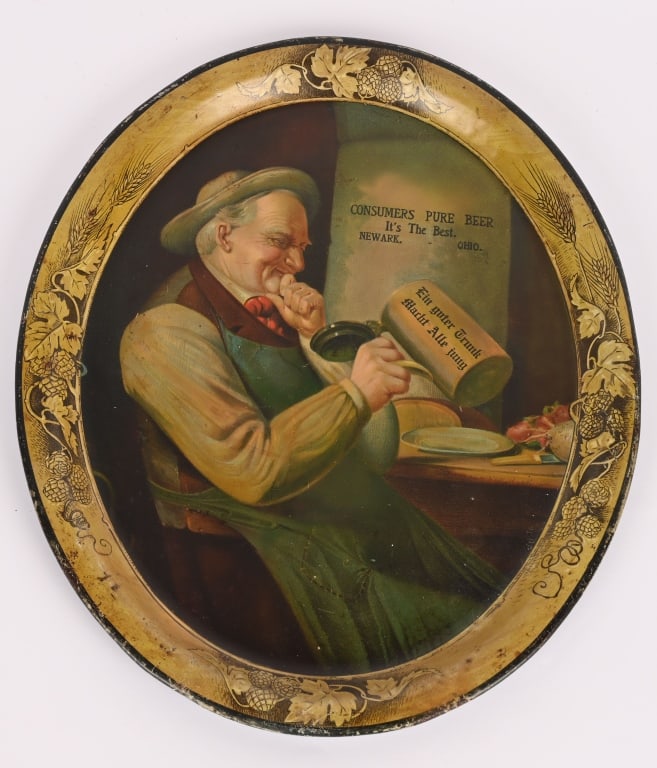 CONSUMERS PURE BEER ADVERTISING TRAY (1 of 4)