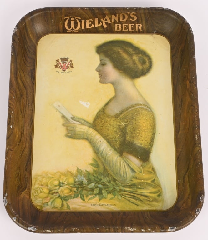 WIELAND'S BEER ADVERTISING TRAY (1 of 8)
