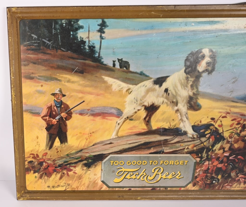 TECH BEER TIN SELF FRAMED SIGN - 2