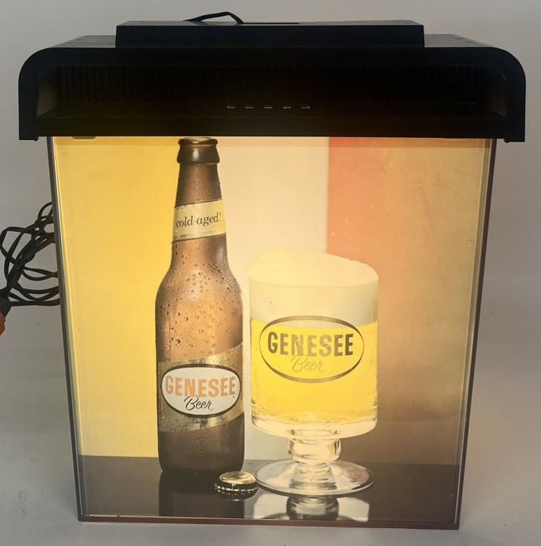 GENESEE BEER LIGHTUP HANGING SIGN (1 of 4)