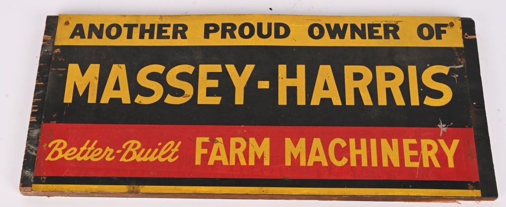 MASSEY-HARRIS FARM MACHINERY TIN SIGN (1 of 4)