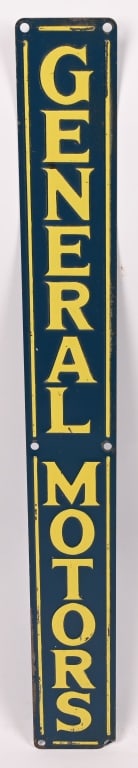 GENERAL MOTORS EMBOSSED TIN SIGN (1 of 4)