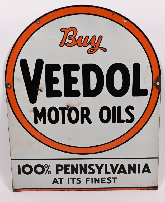 BUY VEEDOL MOTOR OILS DSP TOMBSTONE SIGN (1 of 6)