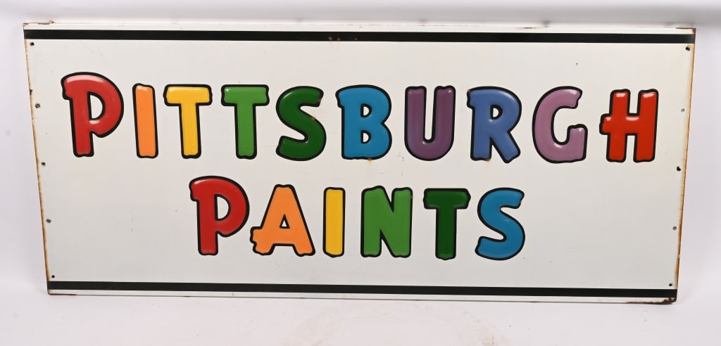 PITTSBURG PAINTS PORCELAIN SIGN (1 of 4)