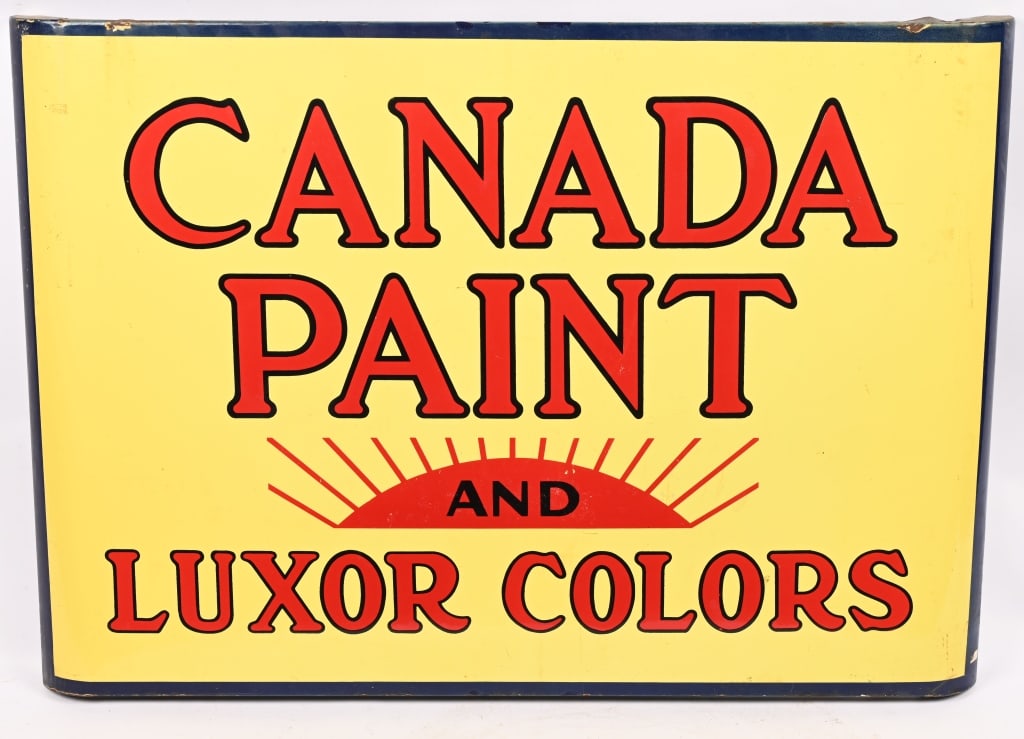 CANADA PAINT & LUXOR COLORS PORCELAIN SIGN (1 of 2)