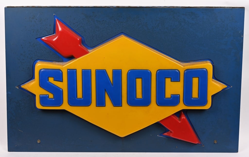 SUNOCO TIN & PLASTIC SIGN (1 of 5)