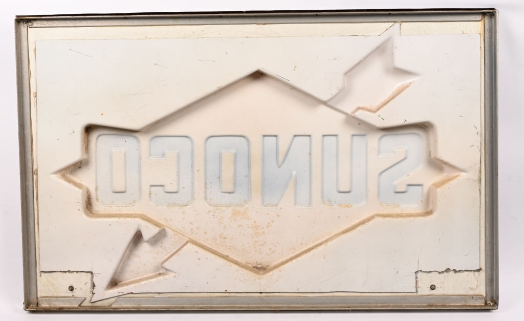 SUNOCO TIN & PLASTIC SIGN - 2