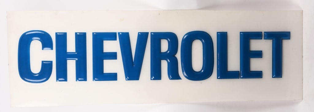 CHEVROLET PLASTIC SIGN (1 of 4)