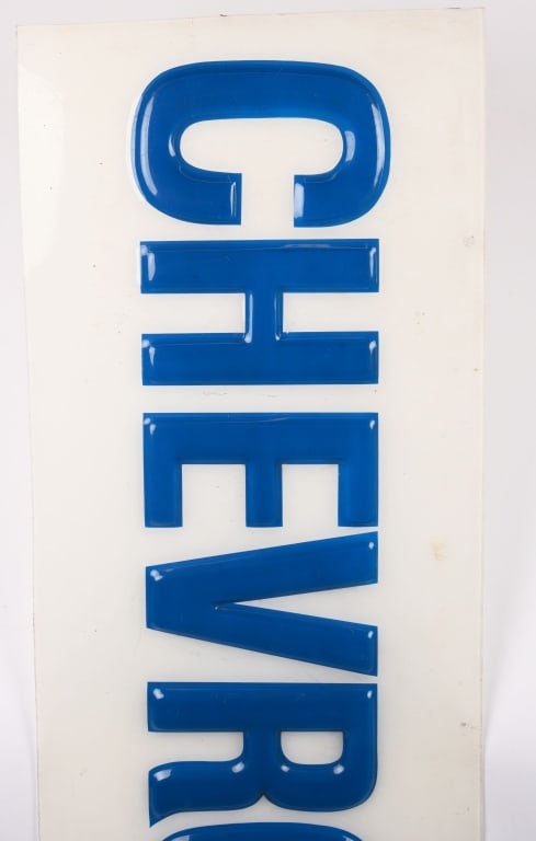 CHEVROLET PLASTIC SIGN - 3