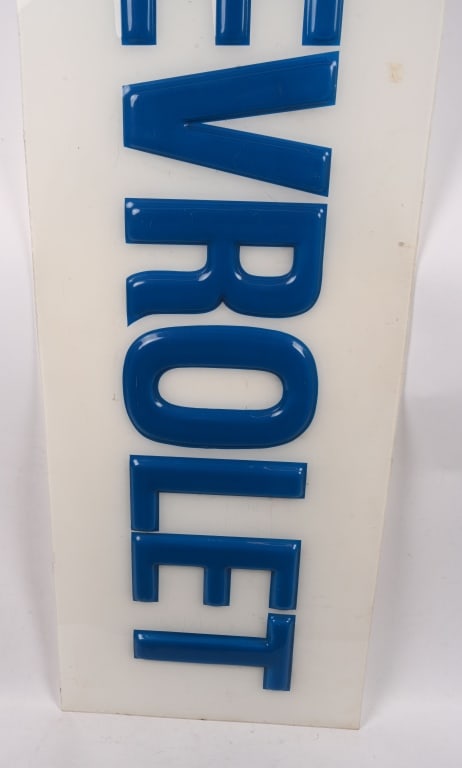 CHEVROLET PLASTIC SIGN - 4