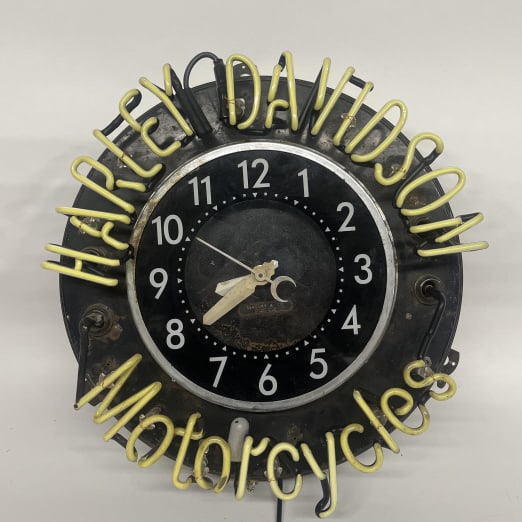 HARLEY DAVIDSON NEON CLOCK - 2