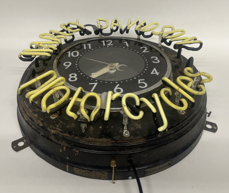 HARLEY DAVIDSON NEON CLOCK - 3