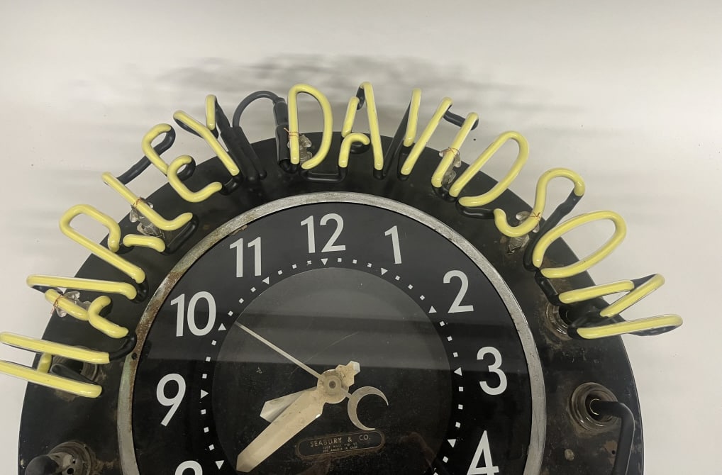 HARLEY DAVIDSON NEON CLOCK - 4