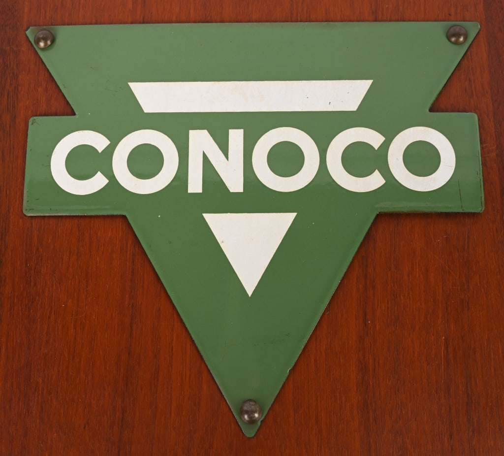 CONOCO PORCELAIN PUMP PLATE - 2