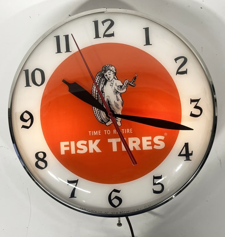 FISK TIRES LIGHTUP PAM CLOCK (1 of 4)