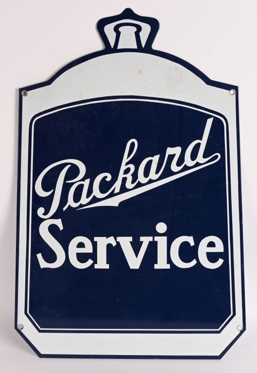 PACKARD SERVICE DIECUT DS PORCLEAIN SIGN (1 of 2)