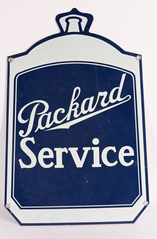 PACKARD SERVICE DIECUT DS PORCLEAIN SIGN (1 of 2)