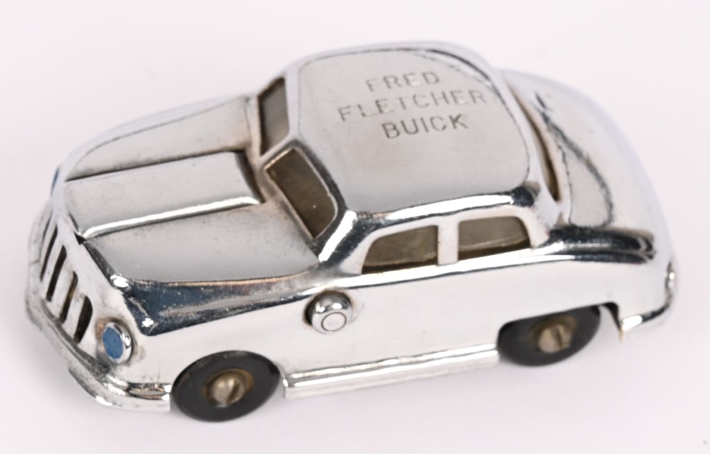 OCCUPIED JAPAN LUCKY CAR LIGHTER BUICK DEALER (1 of 5)