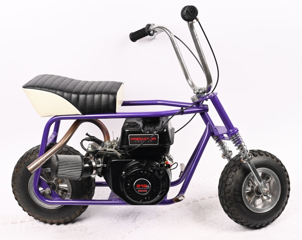 RUTTMAN MINI BIKE: Ruttman Mini Bike. Restored condition. 212cc Predator Engine. Still has good compression. This collection of mini bikes have just come out of long term storage. They have been cleaned and checked for 
