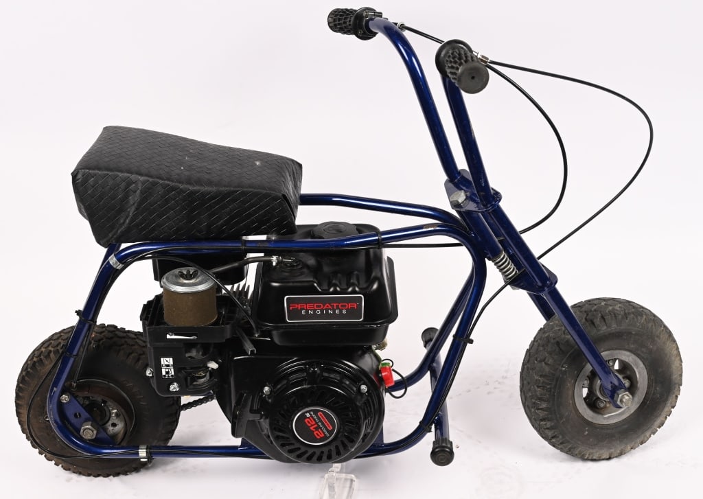 LIL INDIAN MINI BIKE: Lil Indian Mini Bike. 212cc Preditor Engine. Still has good compression. This collection of mini bikes have just come out of long term storage. They have been cleaned and checked for compression but