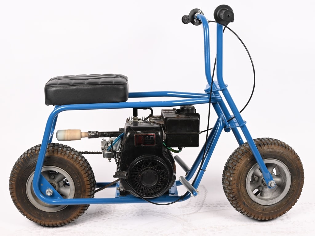 RUTTMAN MINI BIKE: Ruttman Mini Bike. Tscumshe Engine. Still has good compression. This collection of mini bikes have just come out of long term storage. They have been cleaned and checked for compression but not