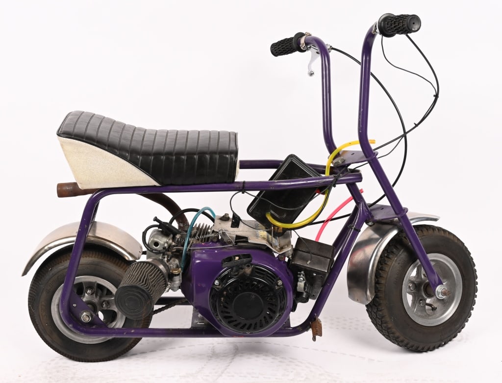 RUTTMAN MINI BIKE: Ruttman Mini Bike. Briggs Straton Engine. Still has good compression. This collection of mini bikes have just come out of long term storage. They have been cleaned and checked for compression but not