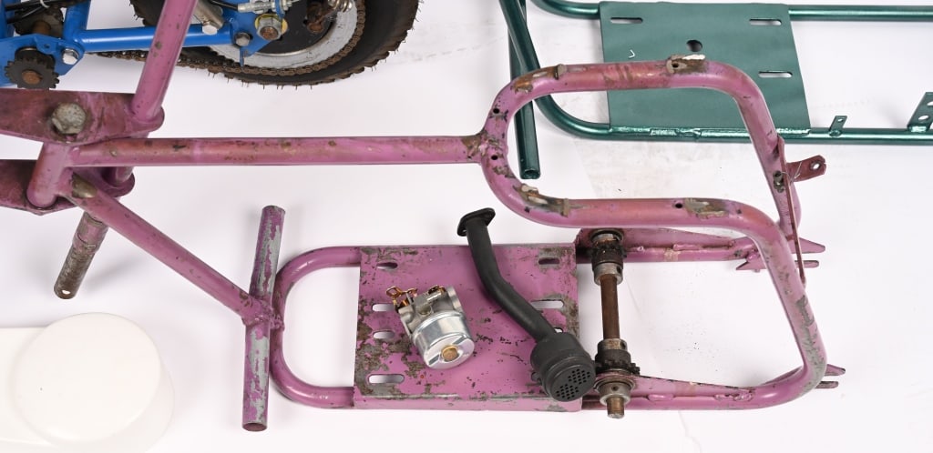 3- VINTAGE MINI BIKE FRAMES - 3