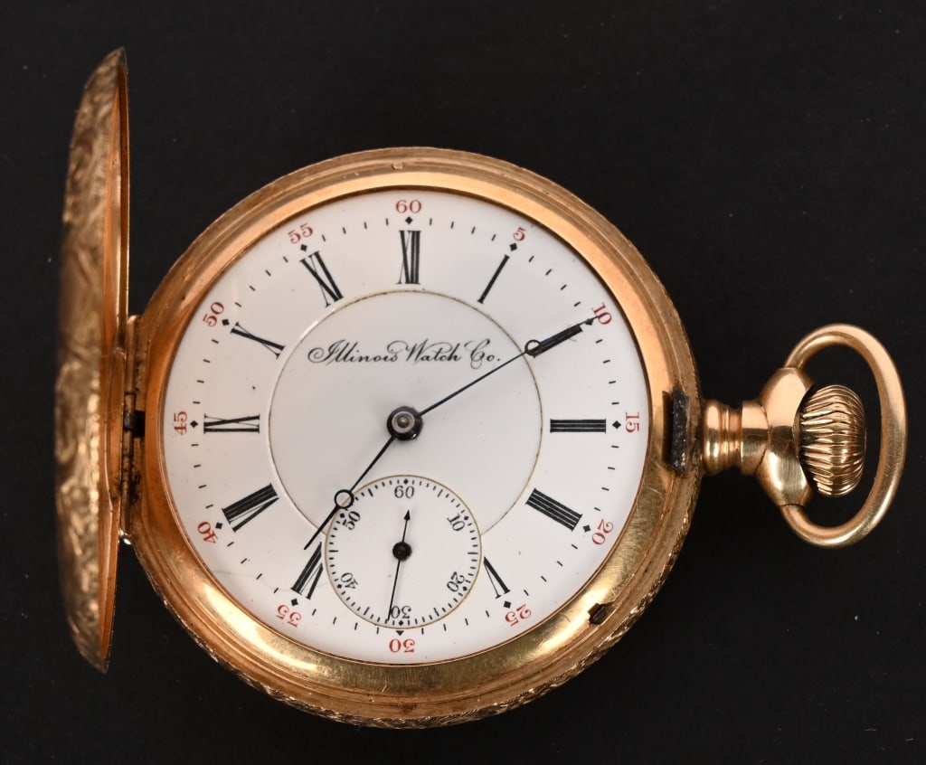1902 14K ILLINOIS 16S, 15J POCKET WATCH (1 of 6)
