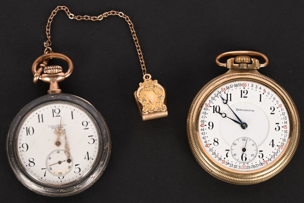 TIFFANY STERLING SILVER 10S POCKET WATCH & MORE (1 of 7)