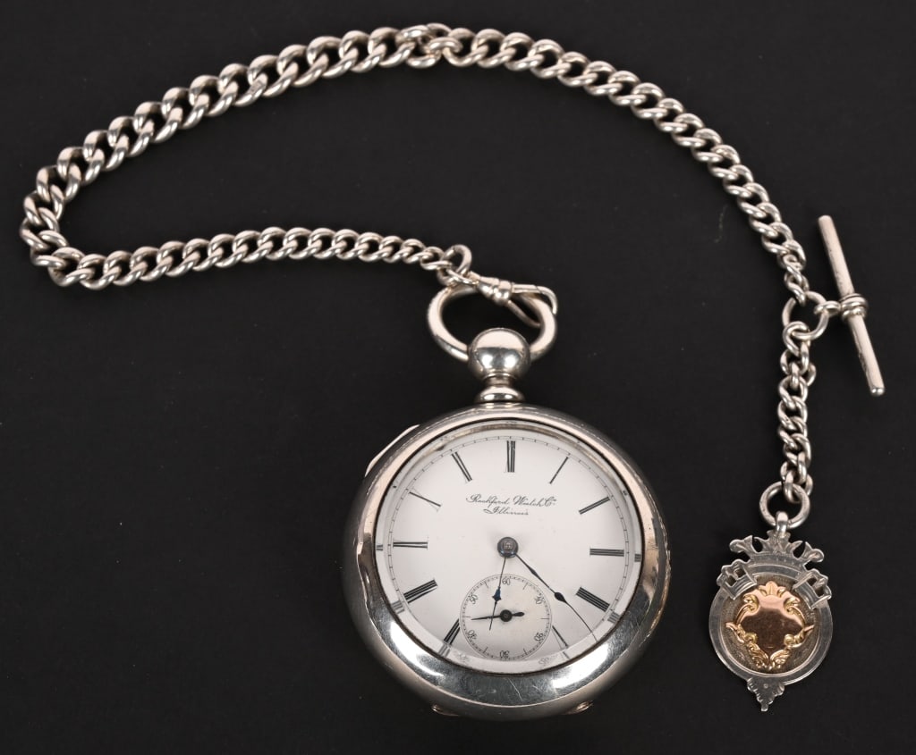 1881 ROCKFORD 18S, 11J. KEY WIND POCKET WATCH (1 of 7)