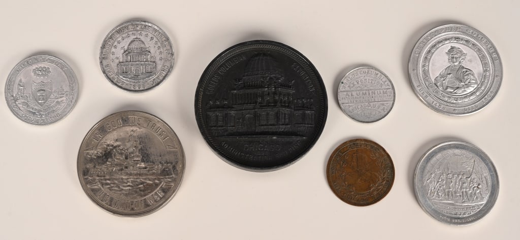 8 COLUMBIAN EXPOSITION MEDAL (1 of 9)