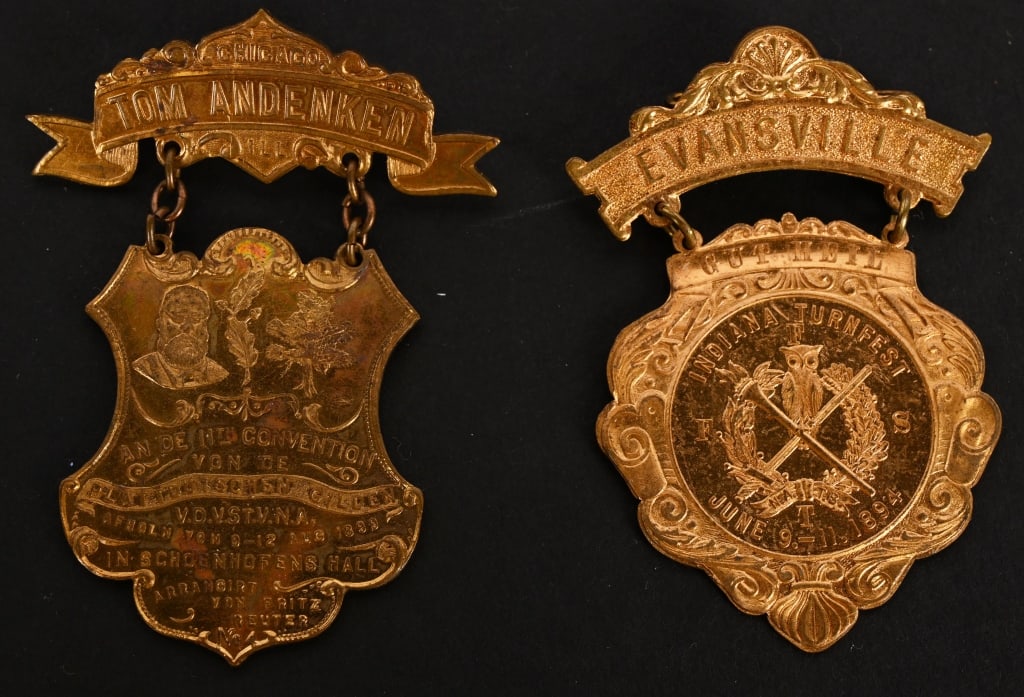 8 COLUMBIAN EXPOSITION BADGES - 4