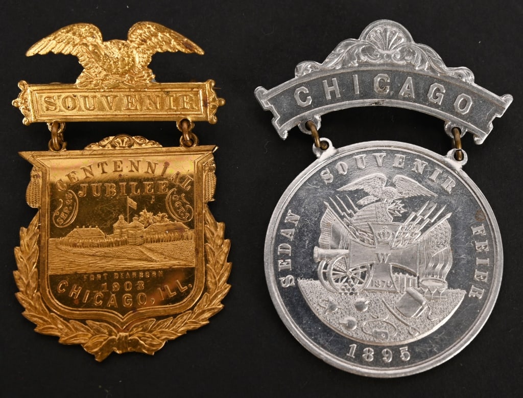 8 COLUMBIAN EXPOSITION BADGES - 6