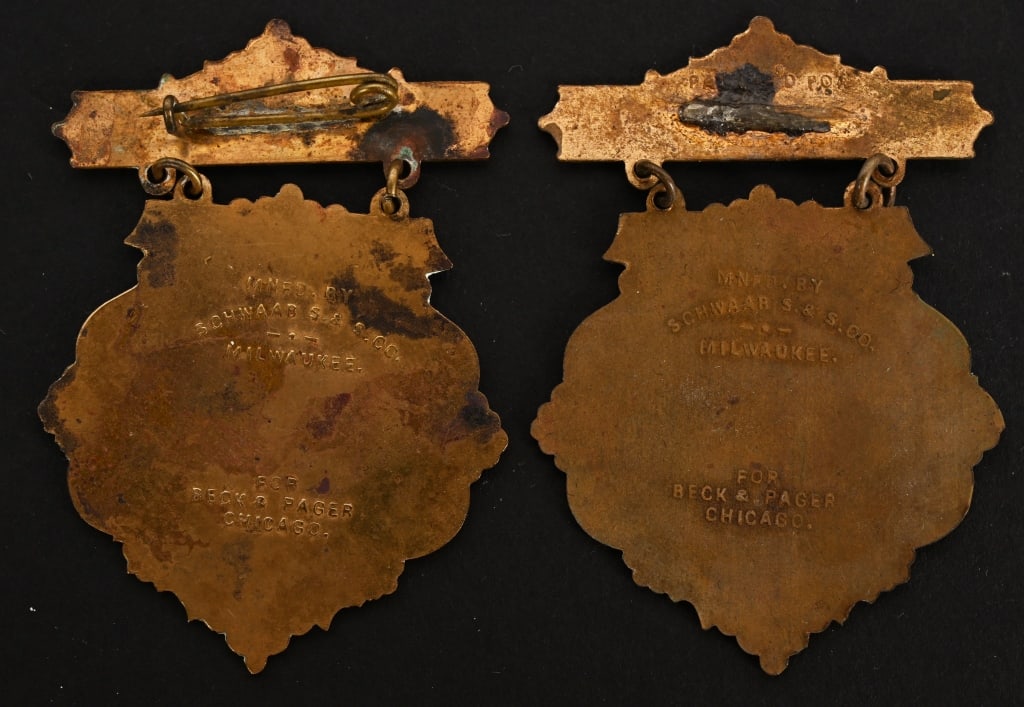7 COLUMBIAN EXPOSITION BADGES - 3