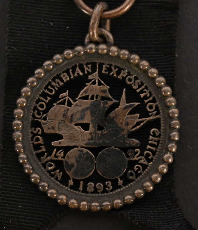 7 COLUMBIAN EXPOSITION BADGES - 4
