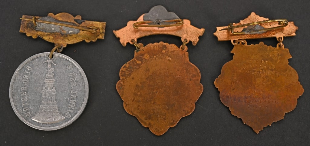 7 COLUMBIAN EXPOSITION BADGES - 8