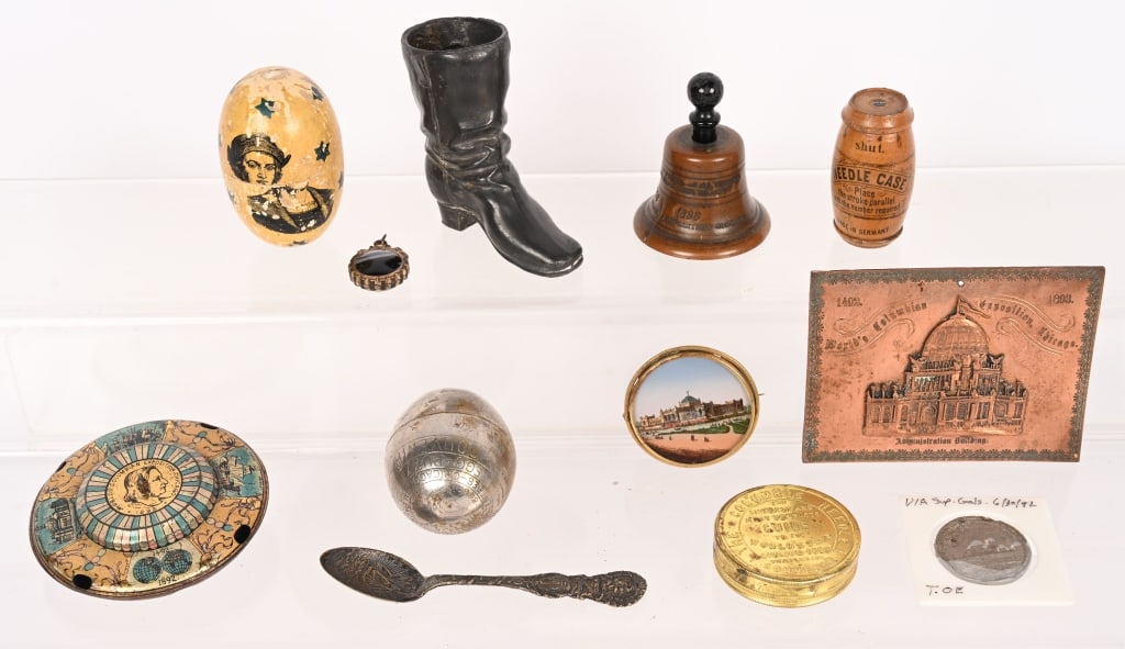 LOT OF COLUMBIAN EXPOSITION SOUVENIRS: Great lot of Columbian Exposition Souvenirs. Excellent