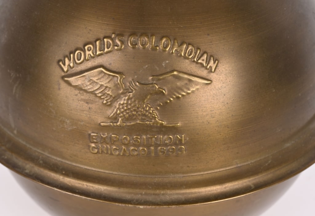 COLUMBIAN EXPOSITION CLOCK & SPITTOON - 4