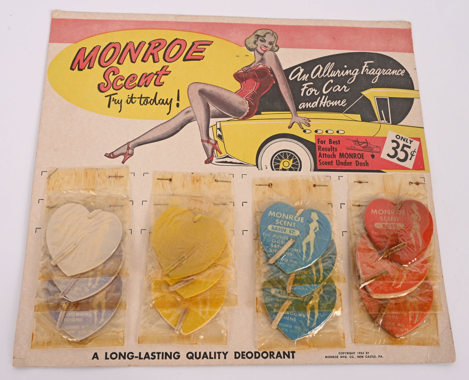 1954 MONROE SCENT CAR AIR FRESHENER DISPLAY (1 of 5)