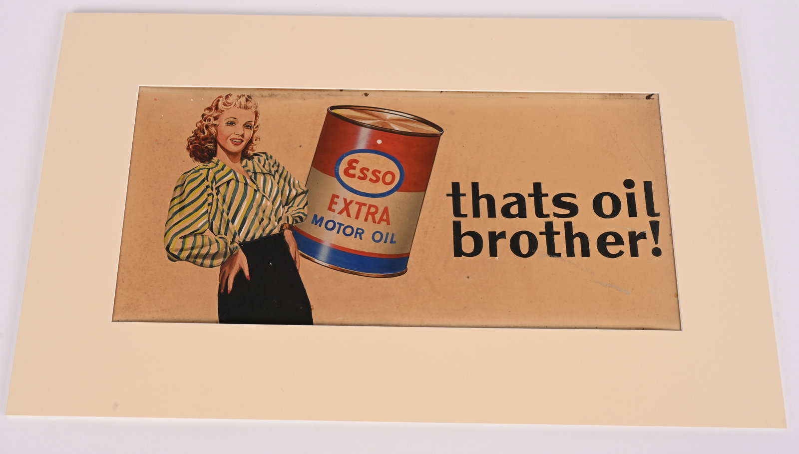 ORIGINAL ESSO ADVERTISING PAINTING, EINAR LARSEN (1 of 4)