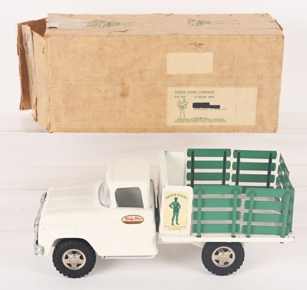 TONKA GREEN GIANT STAKE TRUCK w/ BOX (1 of 8)