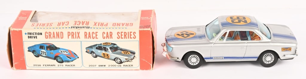 BANDAI TIN FRICTION BMW 2000 CS RACER w/ BOX (1 of 7)