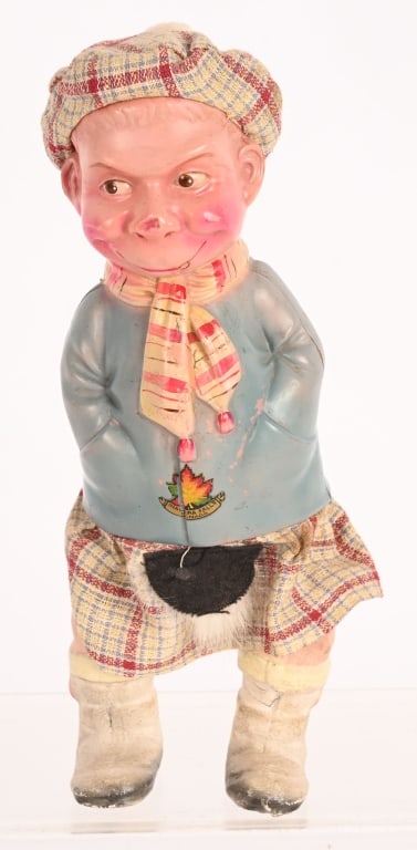 9" JAPAN CELLULOID WINDUP DANCING SCOTSMAN (1 of 4)