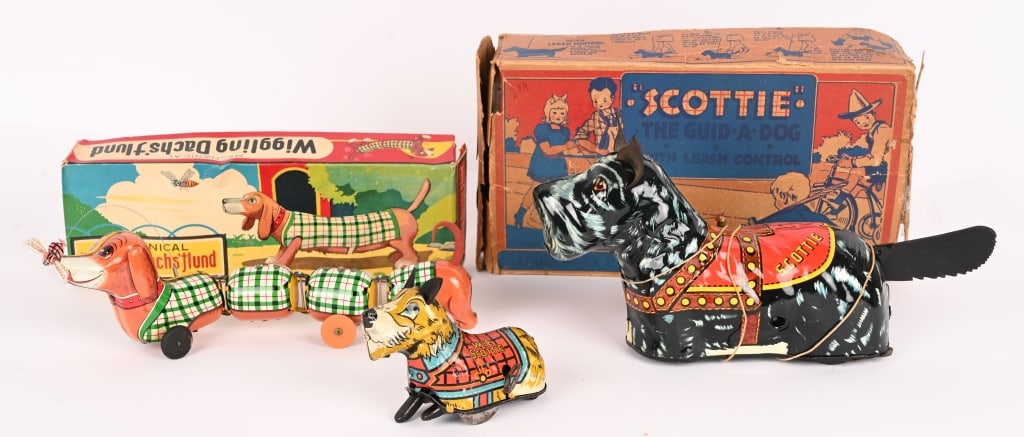 2- MARX TIN WINDUP SCOTTY DOGS (1 of 4)