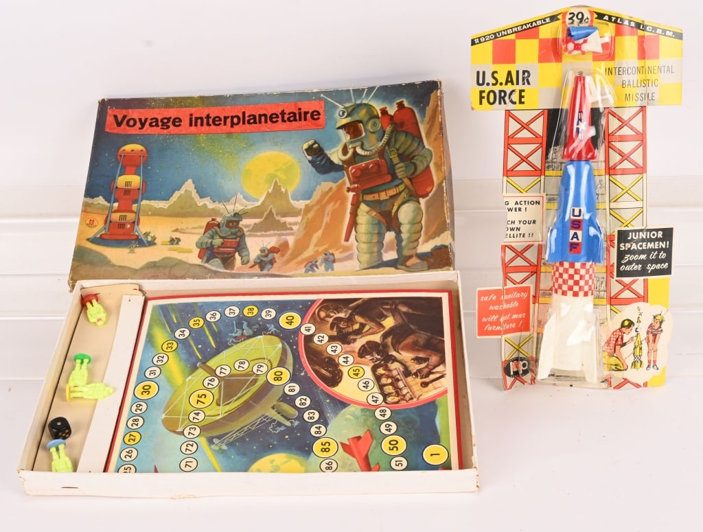 GERMAN SPACE GAME & US AIR FORCE MISSILE (1 of 5)