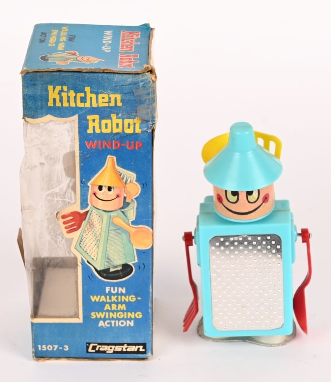 JAPAN WINDUP KITCHEN ROBOT w/ BOX (1 of 4)