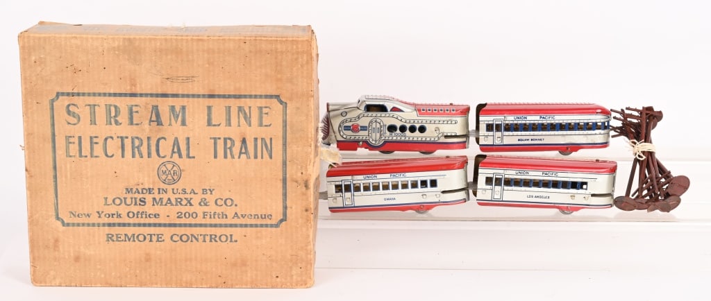 MARX #7644 STEAM LINE TRAIN SET w/ BOX (1 of 7)