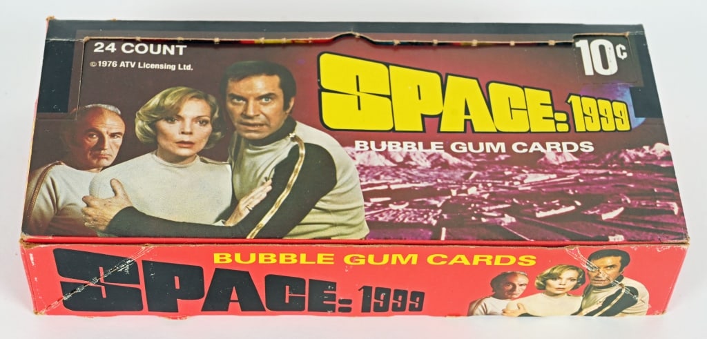 1976 DONRUSS SPACE:1999 TRADING CARDS FULL BOX: Full Box of 24 sealed packs in Wax Box. Excellent